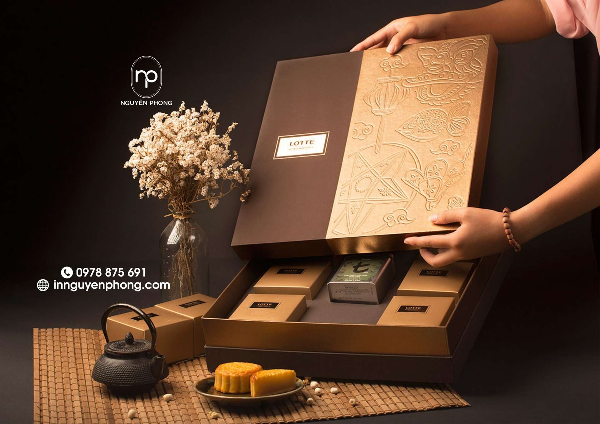 Mẫu hộp đựng bánh trung thu chất lượng 